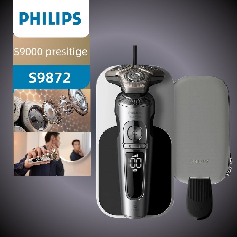 PhilipsЭлектробритваS9872,серебристый