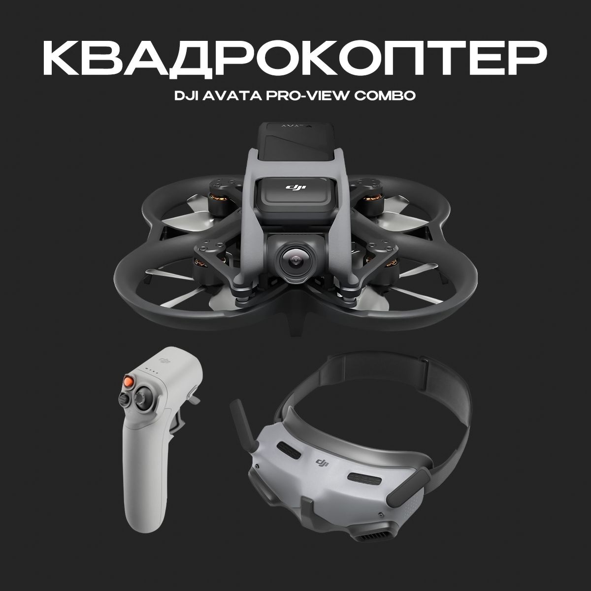 КвадрокоптерDJIAvataPro-ViewCombo(DJIGoggles2)