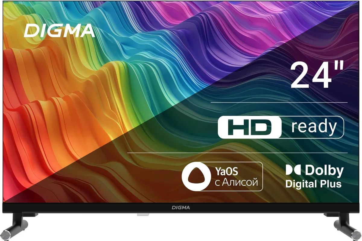 DigmaТелевизор24"HD,черный