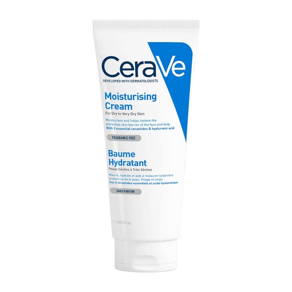 CeraVe увлажняющий крем для сухой и очень сухой кожи лица и тела Moisturizing Cream, 177мл