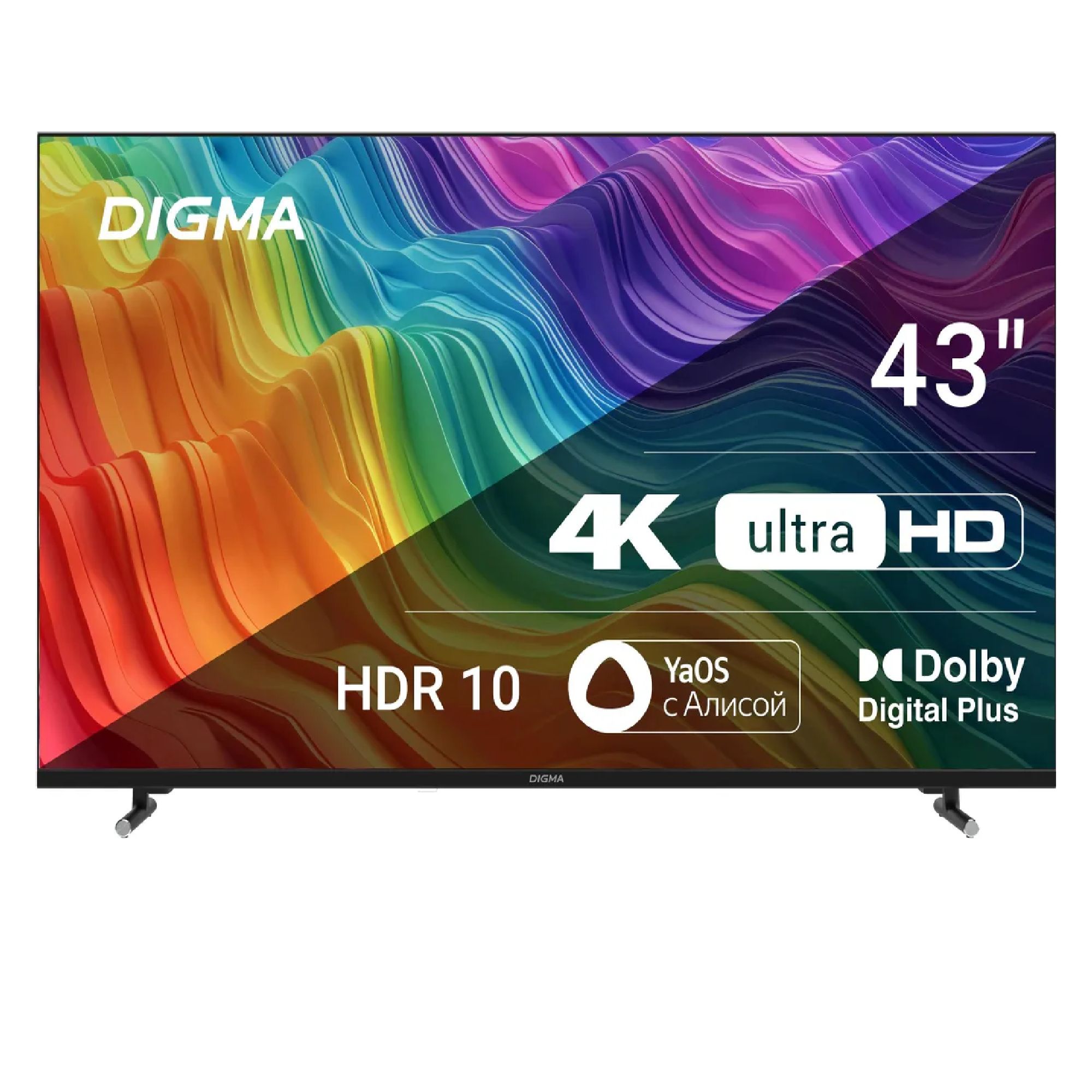 DigmaТелевизорDM-LED43UBB3343"4KUHD,черный