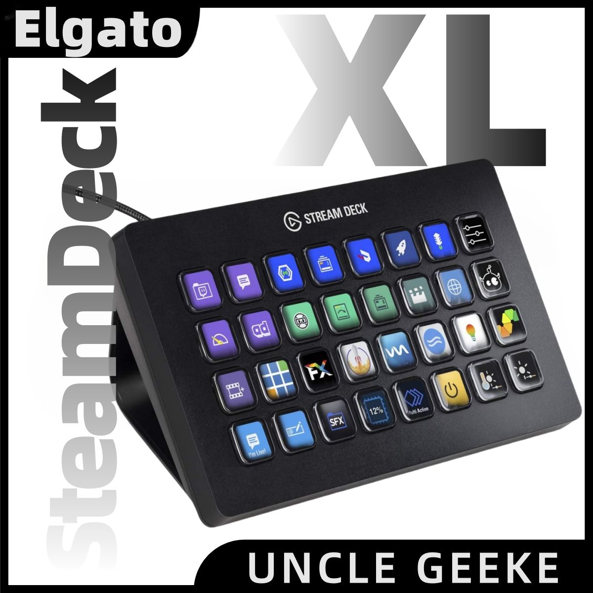 ElgatoИгроваяклавиатураStreamDeckXL,черный