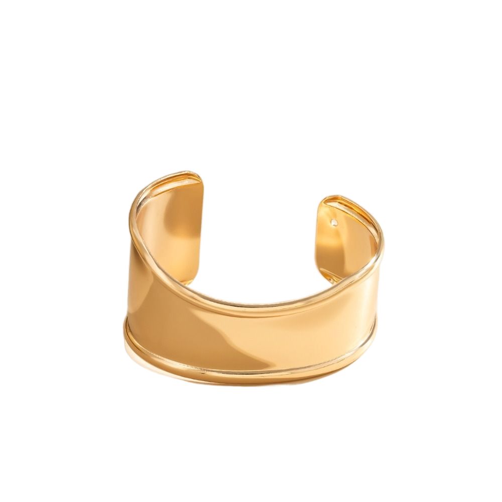 Золотая широкая манжета