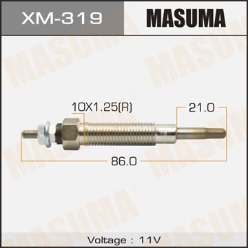 Свеча накаливания 11V Mitsubishi Pajero/Canter/Delica 2.8 TD 4M40/4M40T 93>