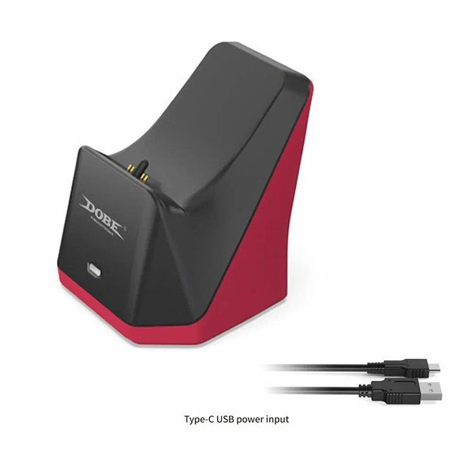 Зарядная станция для DualSense PS5 Charging Dock (Dobe TP5-0586R) Black-Red