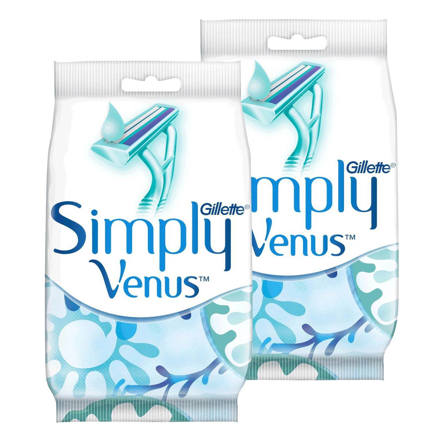 Gillette Simply Venus 2 Одноразовые станки 2шт 2уп.