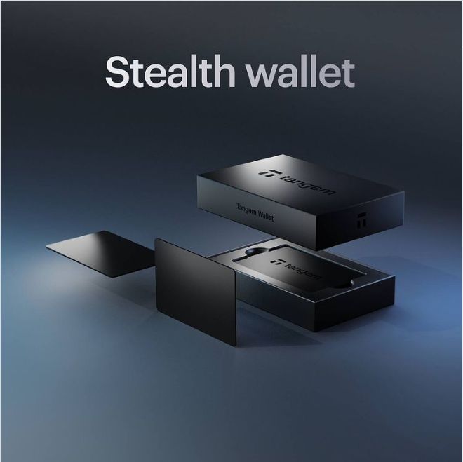 Аппаратный криптокошелек Tangem Wallet 2.0 Stealth на 3 карты - холодный кошелек для криптовалют от Positronium