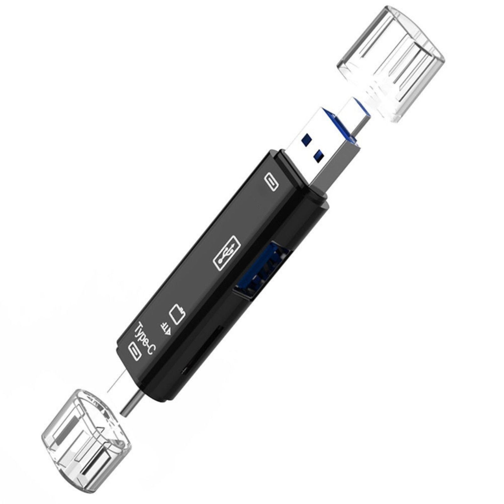 5в1,многофункциональныйUsbTypeC/Usb/MicroUsb/Tf/SDкардридерпамяти