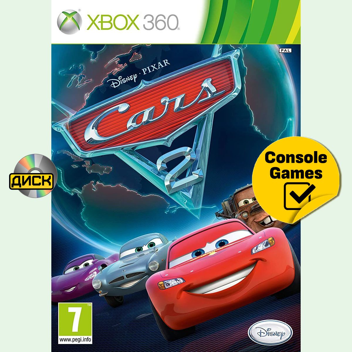 Xbox 360/One Cars 2 (Тачки 2) (русские субтитры). Товар уцененный