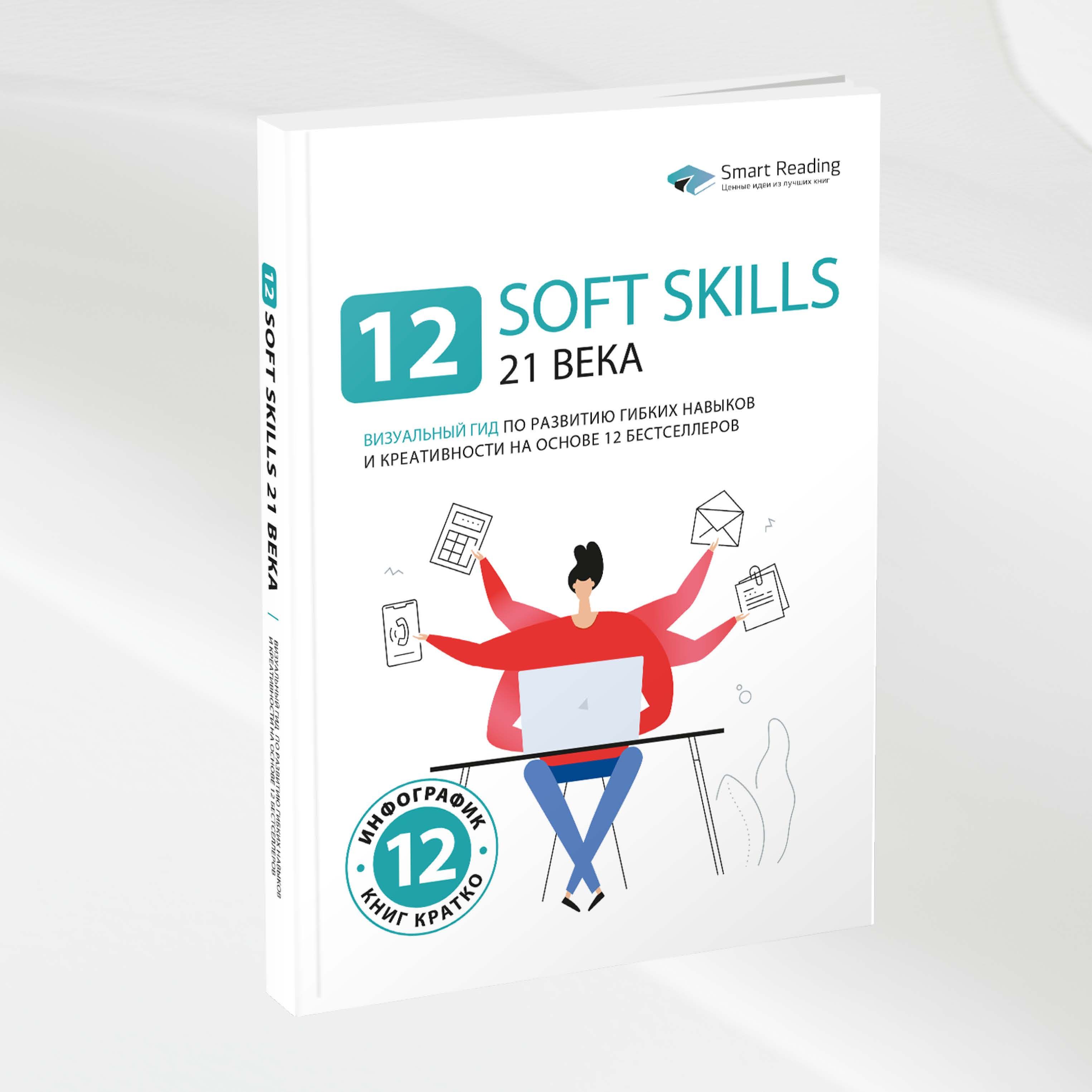 12 soft skills 21 века. Визуальный гид по развитию гибких навыков и креативности на основе 12 бестселлеров | Smart Reading