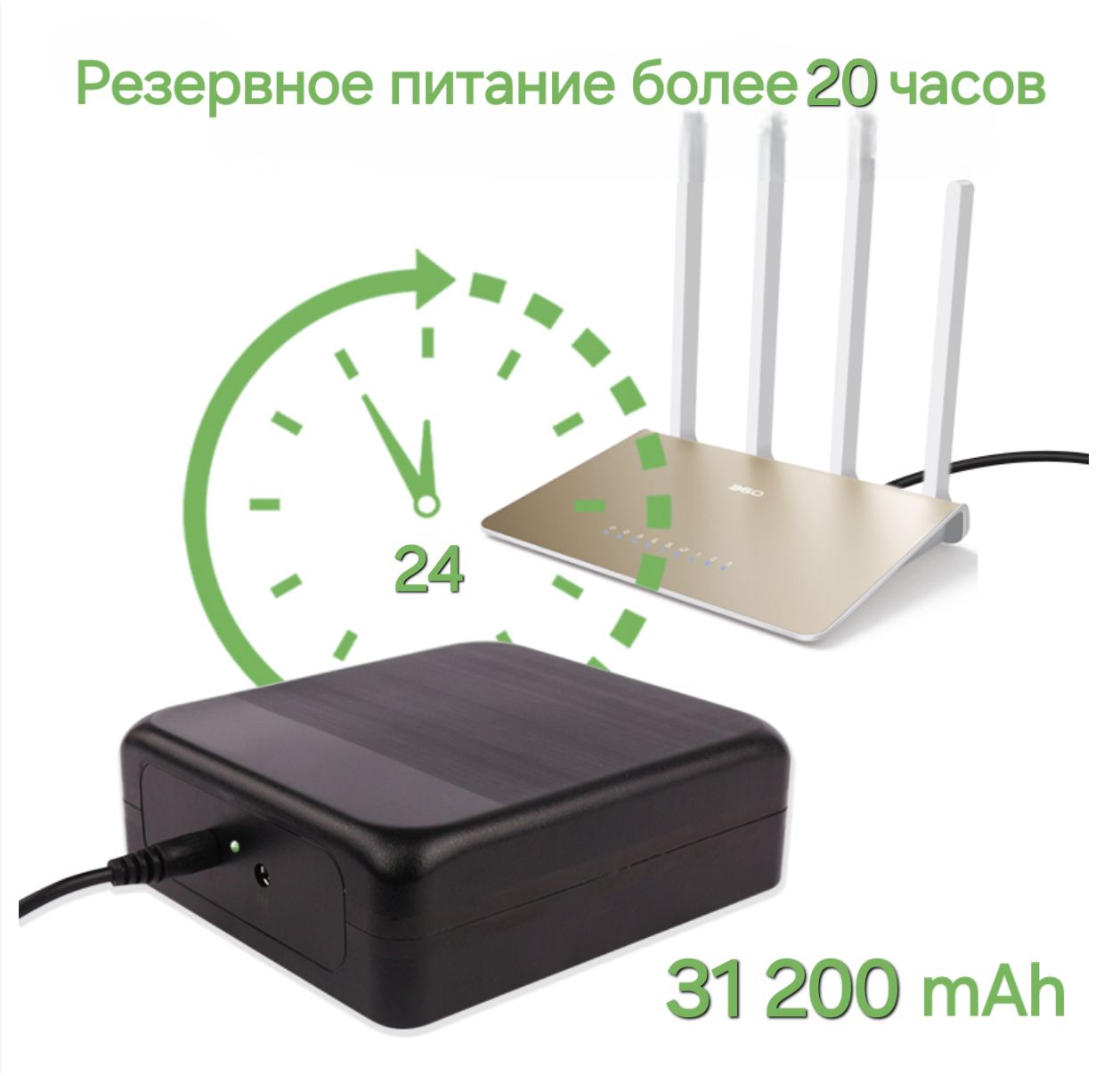 Источник бесперебойного питания WGP UPS 106 31200 mAh 12v5A