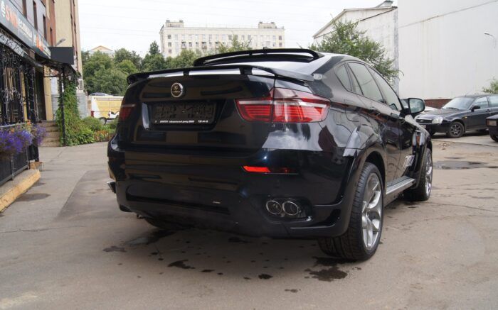 Спойлер SPORT BMW X6 E71 черный глянец