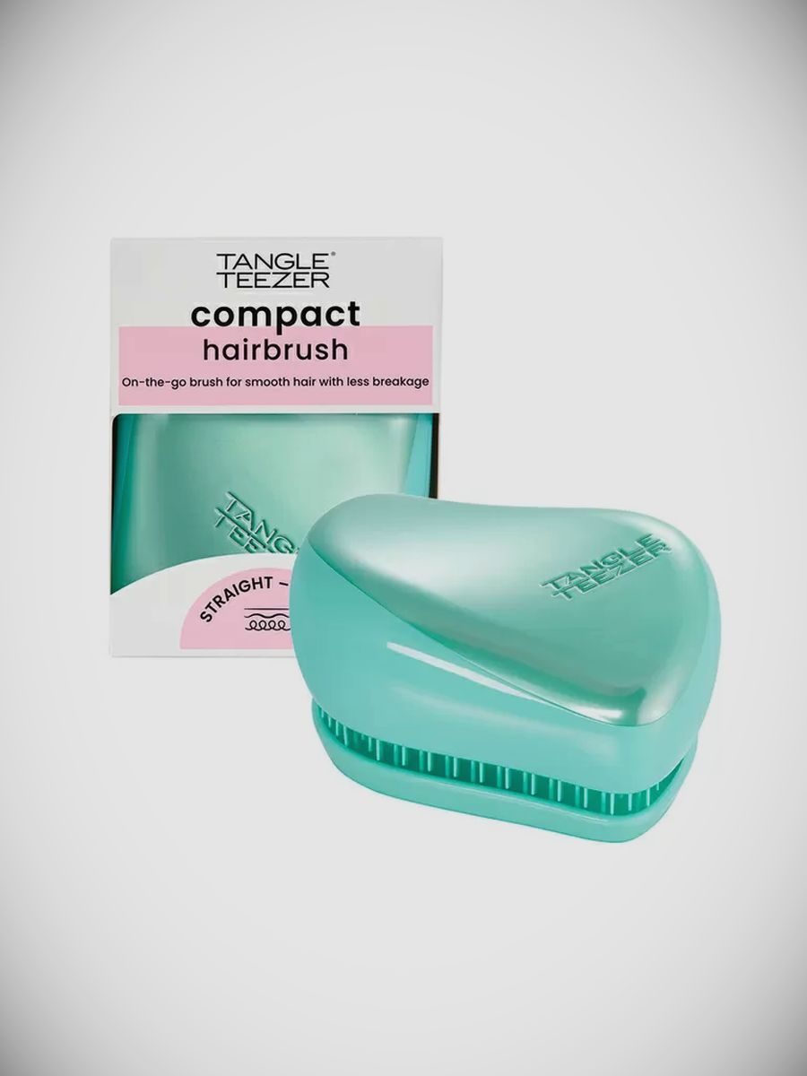 TANGLE TEEZER Compact Styler Frosted Teal Chrome Расческа Compact Styler Frosted Teal Chrome