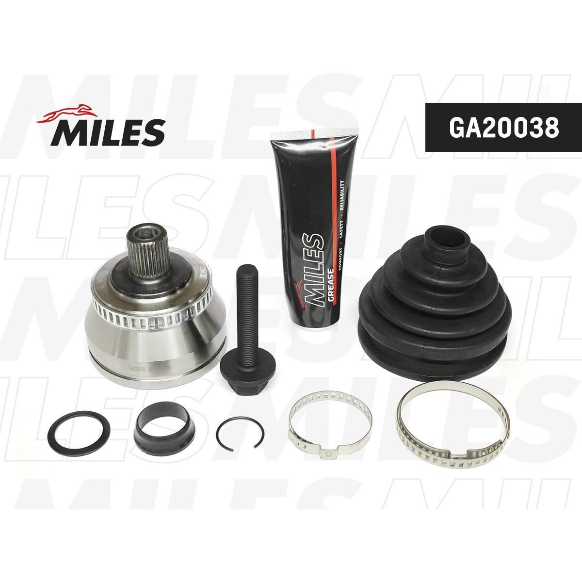 ШРУС MILES для а/м AUDI A4 I, A6 II, SKODA, VW PASSAT V 1.9TDI 1998-2005 г.в., наружный +ABS