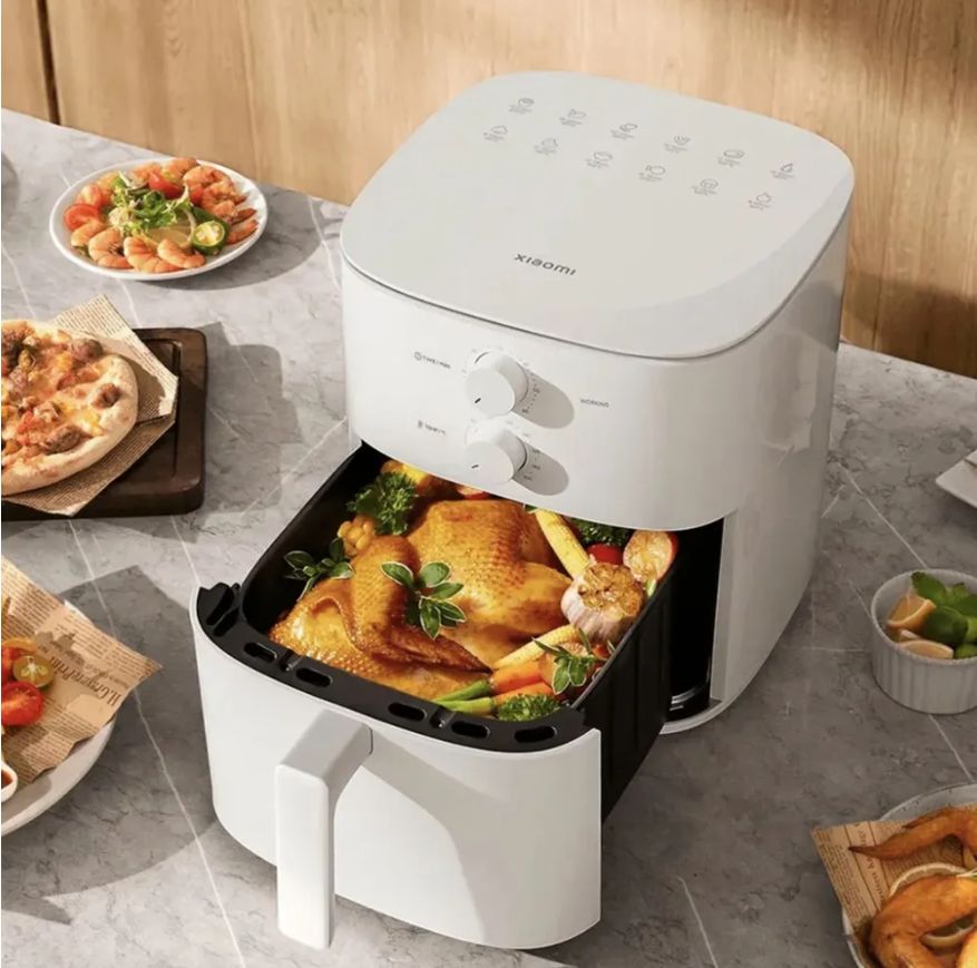 Xiaomi фритюрница (аэрогриль) Mijia Air Fryer Essential 6L (MAF13), белый (глобальная версия)