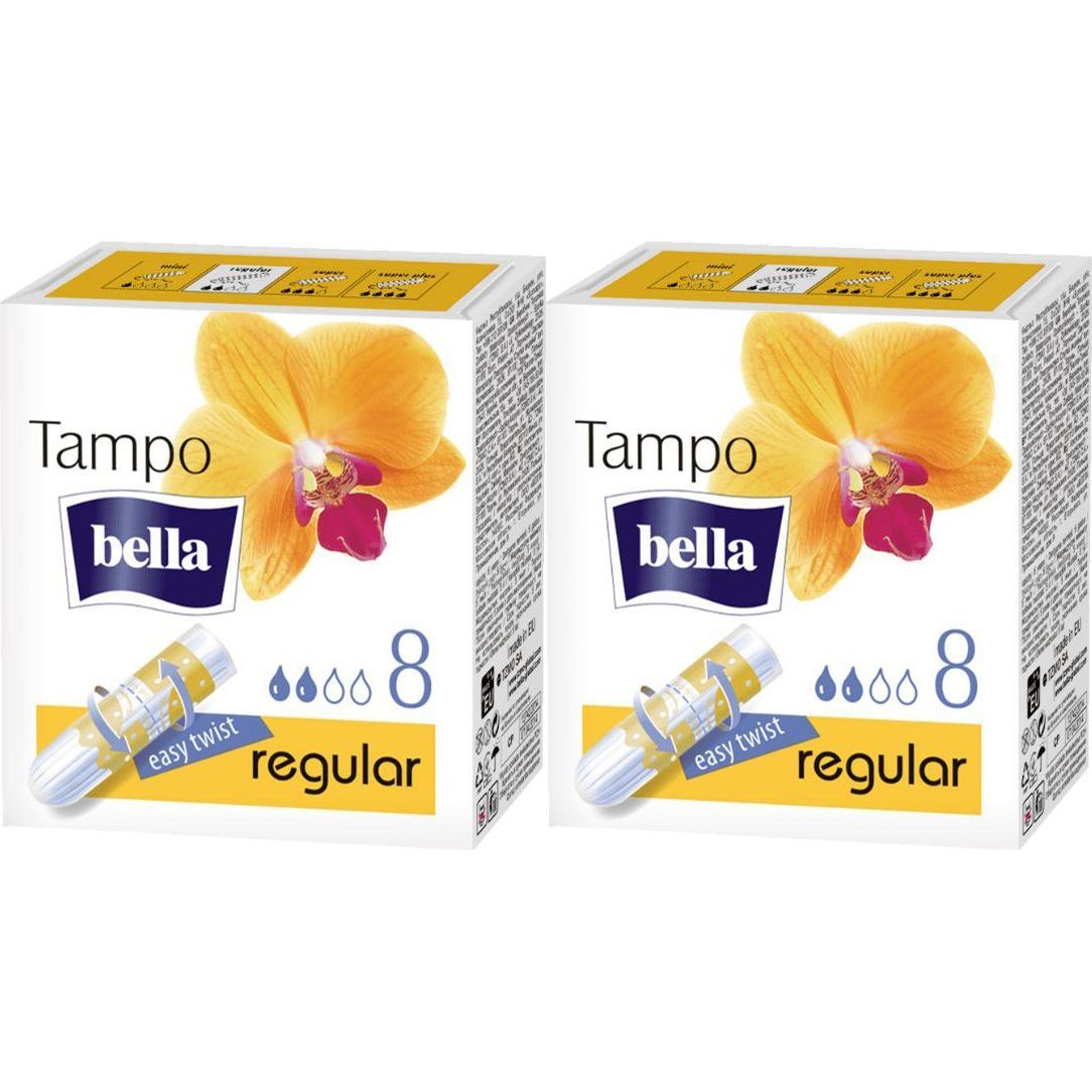 Тампоны Bella Tampo Premium Comfort Regular без аппликатора 8 шт, набор: 2 штуки