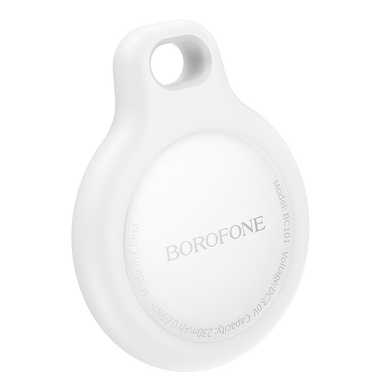 Airtag Borofone белый матовый // Bluetooth метка, смарт трекер