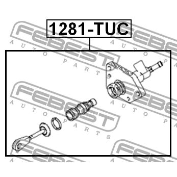 Цилиндр сцепления главный 1281-TUC FEBEST 1281-TUC