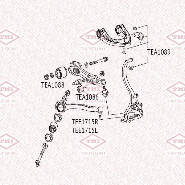 Опора шаровая TATSUMI TEA1088 MERCEDES W211/C219/R230 01-> TATSUMI TEA1088