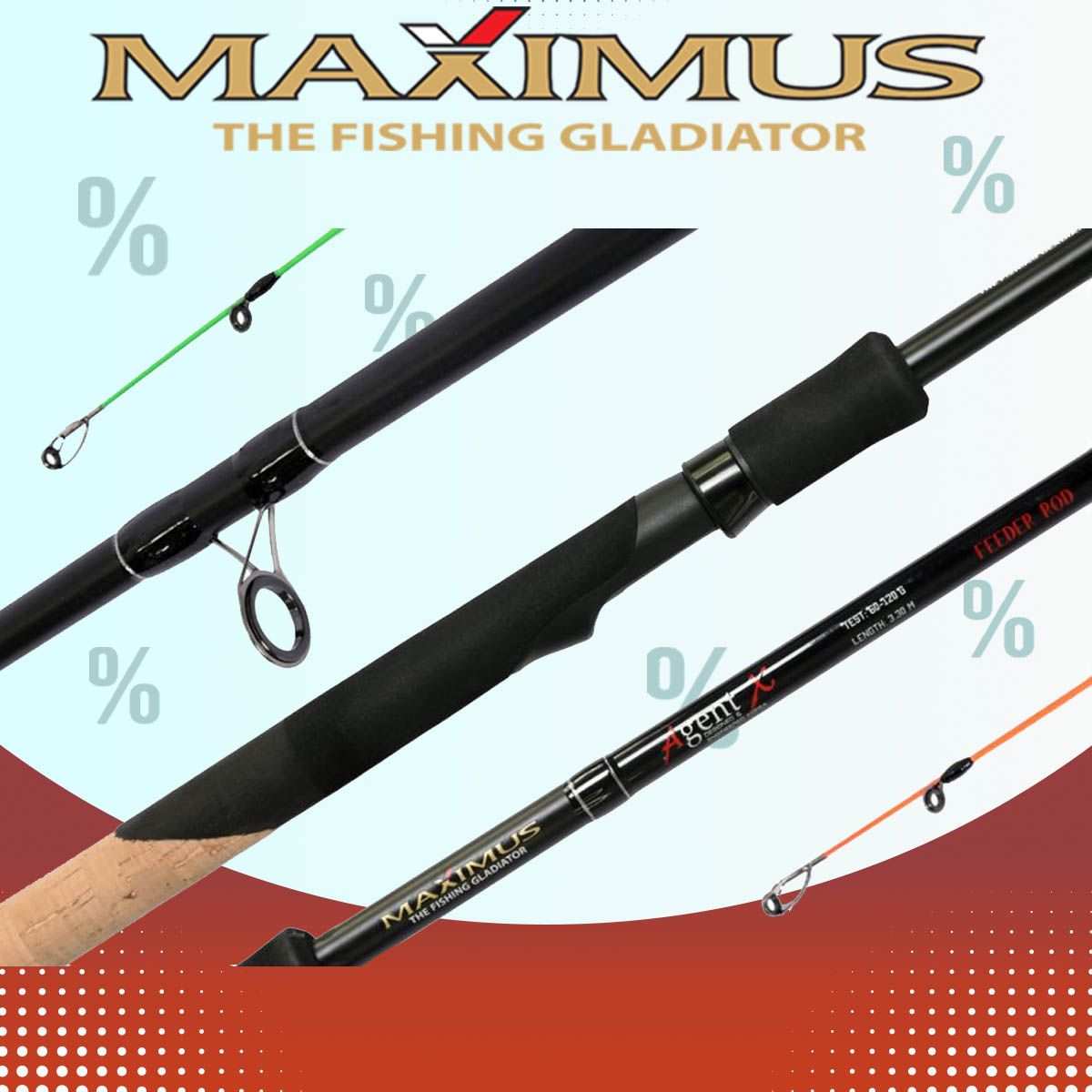 Фидерное удилище для рыбалки Maximus AGENT-X 390XH 3,9 m 90/120/150g (MFRAGX390XH)