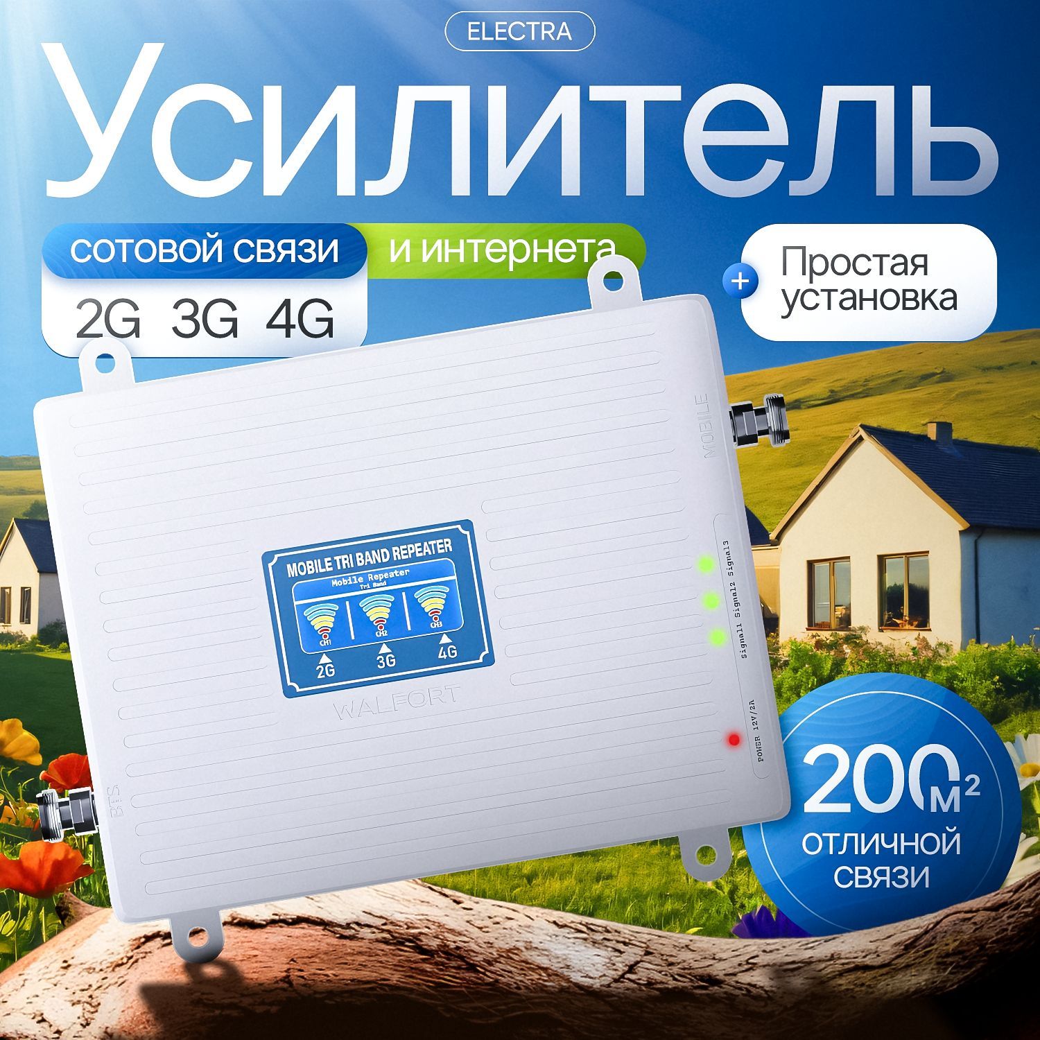 Усилитель сотовой связи и интернета, усилитель wifi сигнала, репитер wifi сигнала, сотовой связи и интернета, ретранслятор