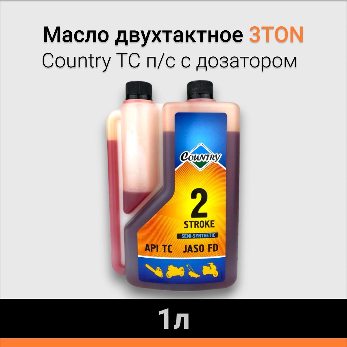 3TON Не подлежит классификации по SAE Масло моторное, Полусинтетическое, 1 л