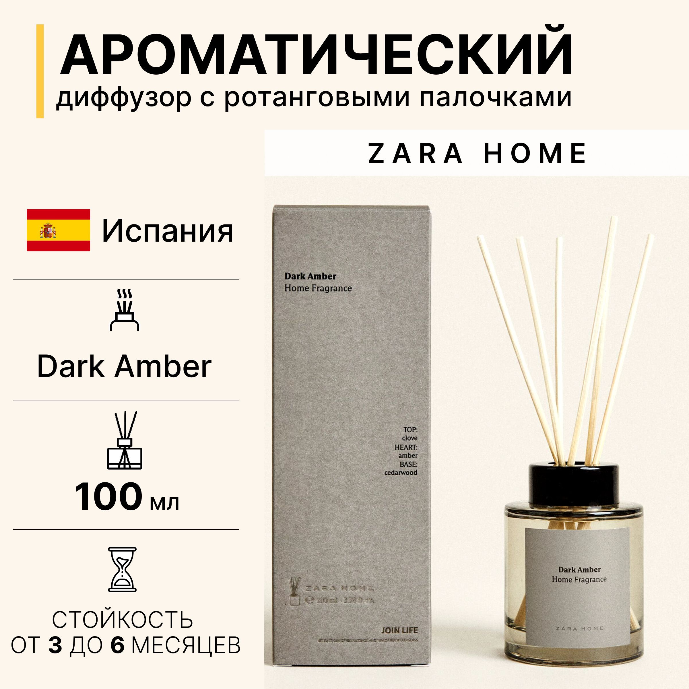 Ароматизатор для дома ZARA HOME, Dark Amber, 100 мл