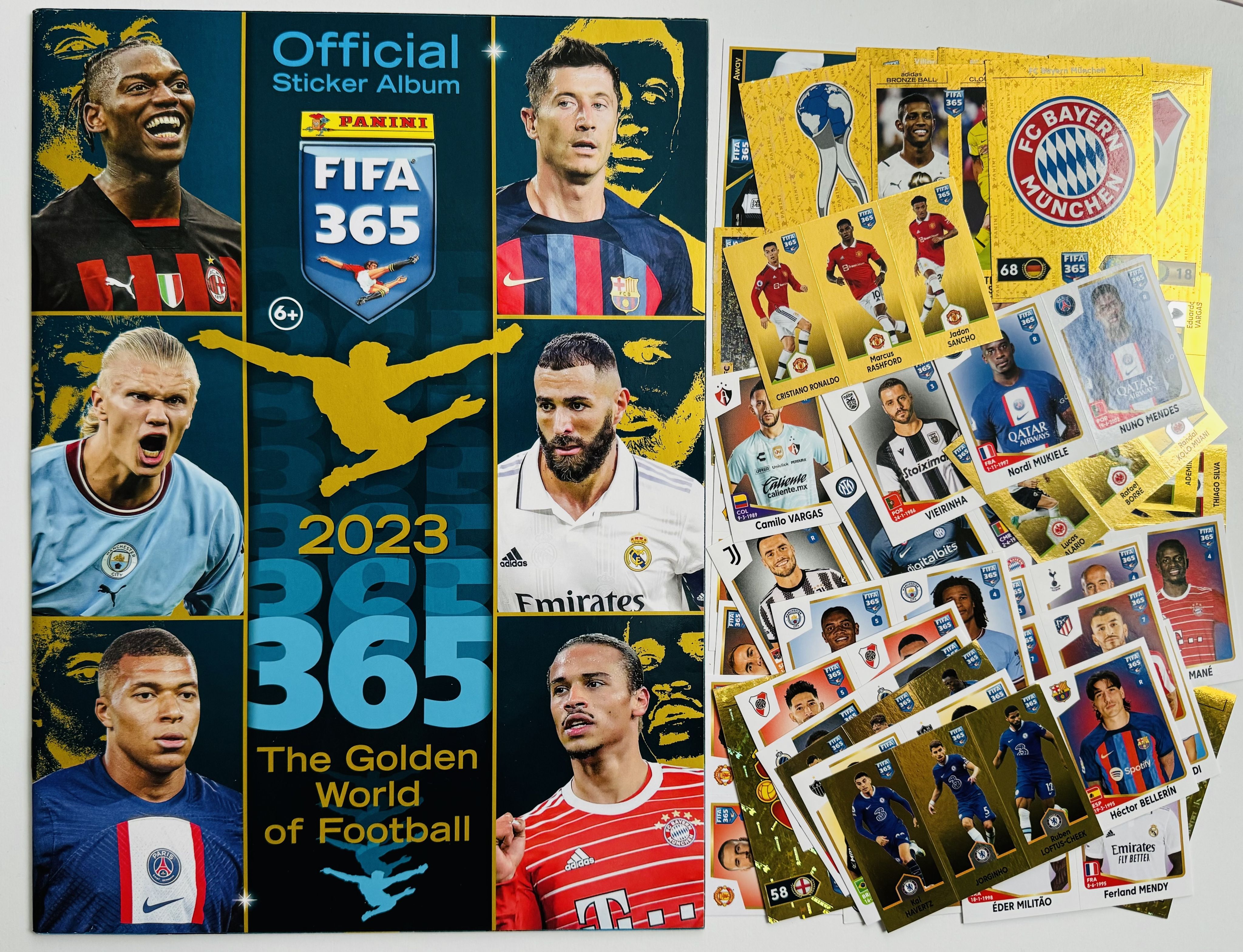 Panini FIFA 365 2023 пустой альбом + 50 стикеров