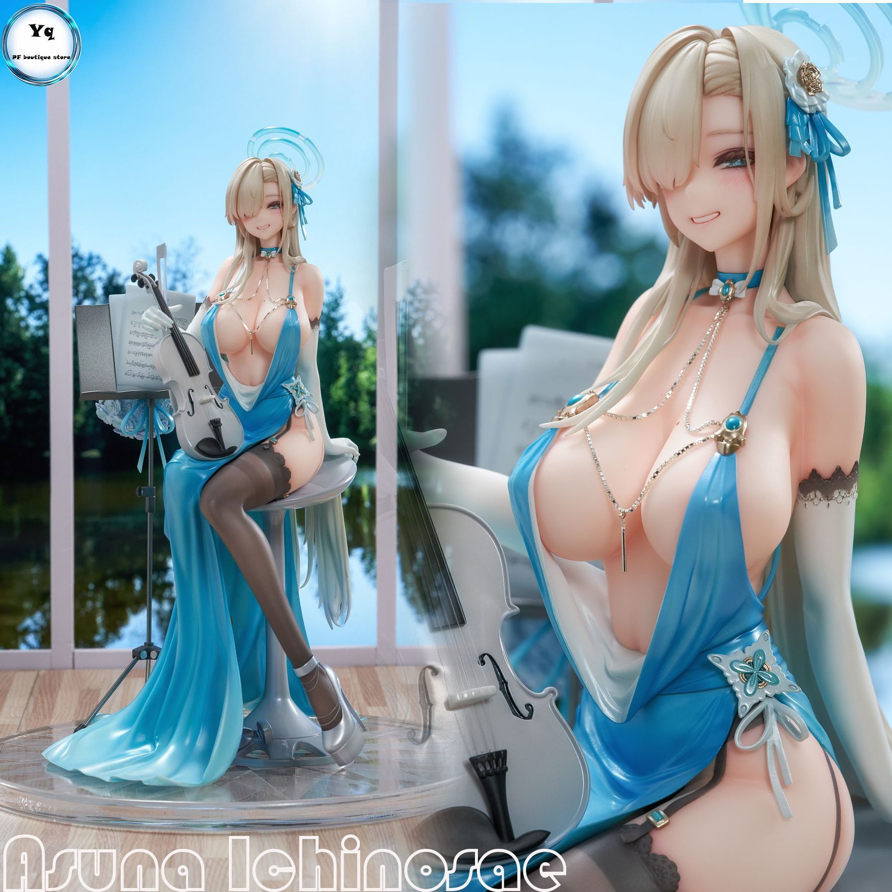 игровой персонаж Blue Archive Asuna Ichinosae Вечернее платье 26CM