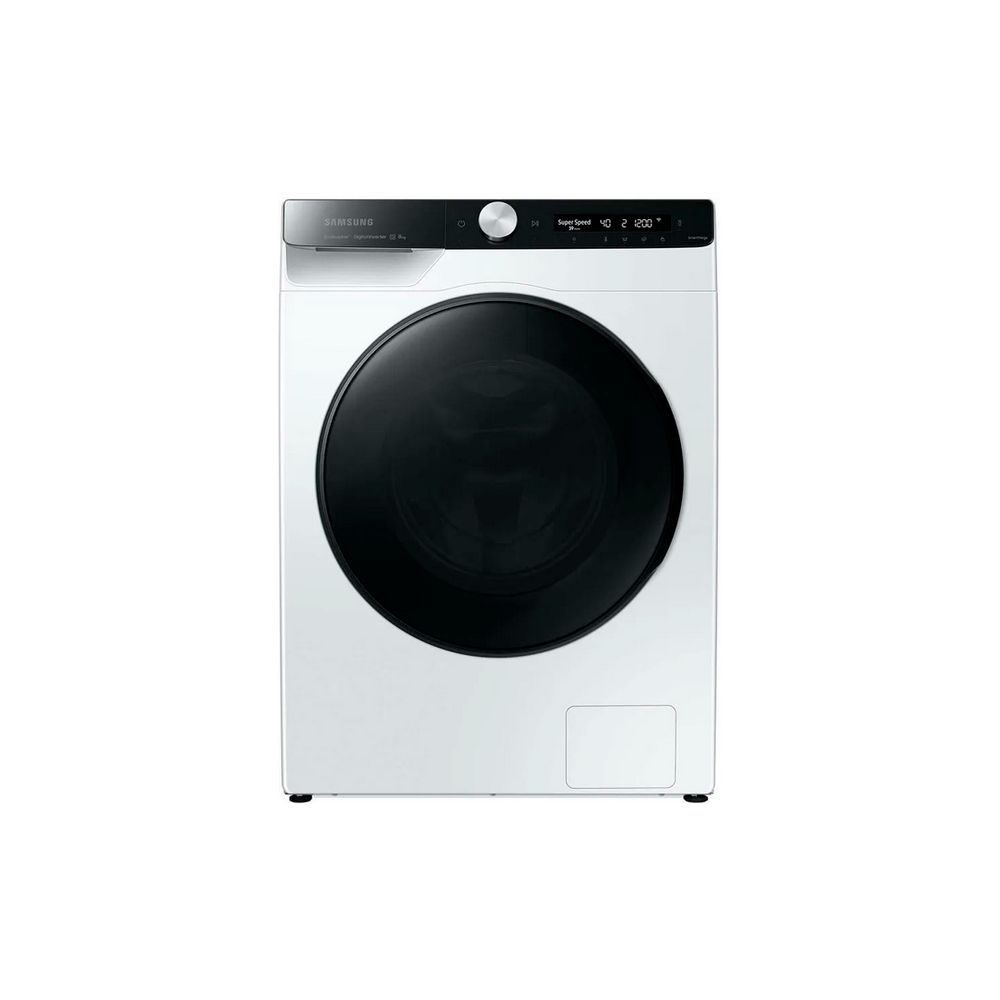 SamsungСтиральнаямашинаWW80AG6L28BE/LD,8кг,10программстирки,сфункциейпара,отжим1200об/мин.,классэнергопотребленияА,белый