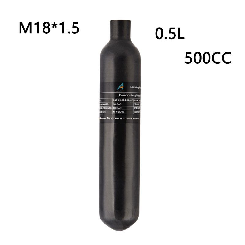 Газовый баллон высокого давления из углеродного волокна HPA 0.5L M18 *1.5 300Bar 4500Psi