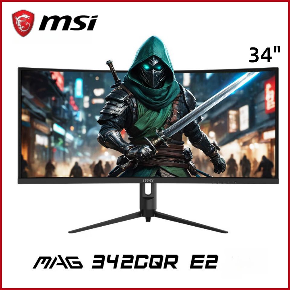 MSI34"Монитор342CQRE2,серыйметаллик,черныйматовый