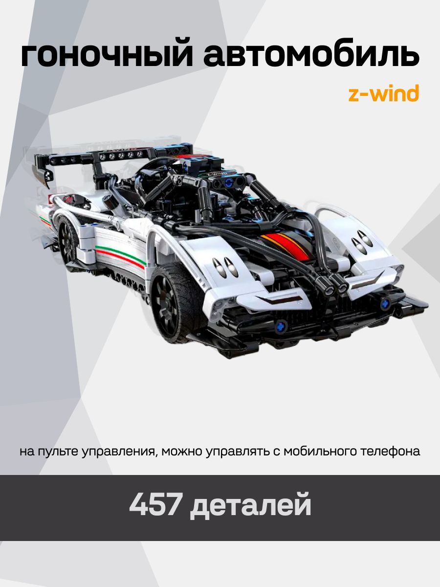 Конструктор машина спортивная на радиоуправлении Z-Wind CaDA Technics C51054W