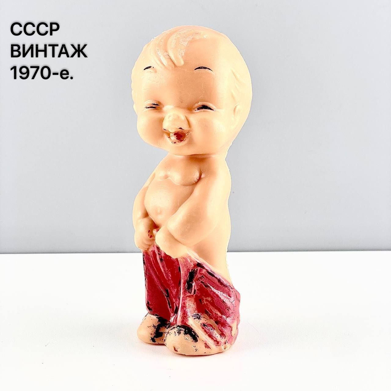 Винтажная игрушка "Степка". Пластик. СССР, 1970-е.