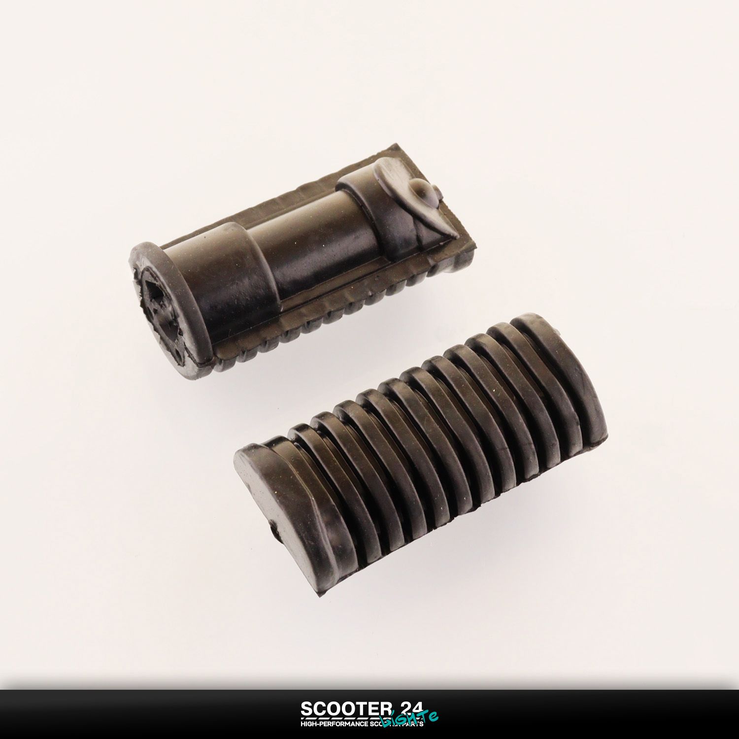 Резинки подножек водителя на мопед Alpha / Delta (Альфа / Дельта / Орион Омакс) 139FMB (черные)