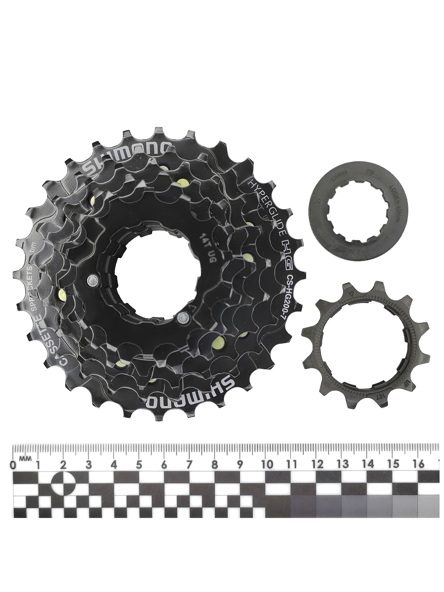 Shimano Кассета звезда задняя HG200, 7 скоростей, звезды 12-28, черная — Товары для велоспорта — фото 4