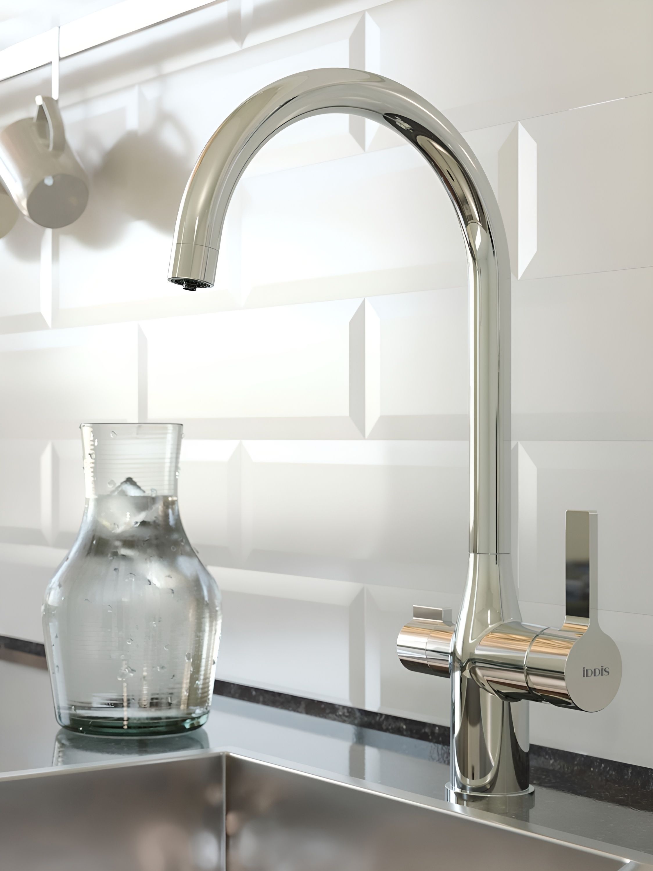 Фото товара на маркетплейсе ozon Смеситель для кухни IDDIS с каналом для фильтрованной воды, Pure, PURSBFJi05