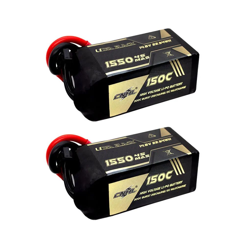 CNHL Ultra Black 4S 14.8V 1550mAh 150C Lipo Battery