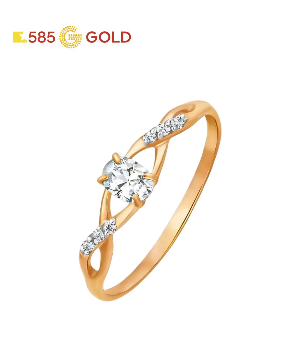 585GOLDКольцозолотоесфианитами375пробы