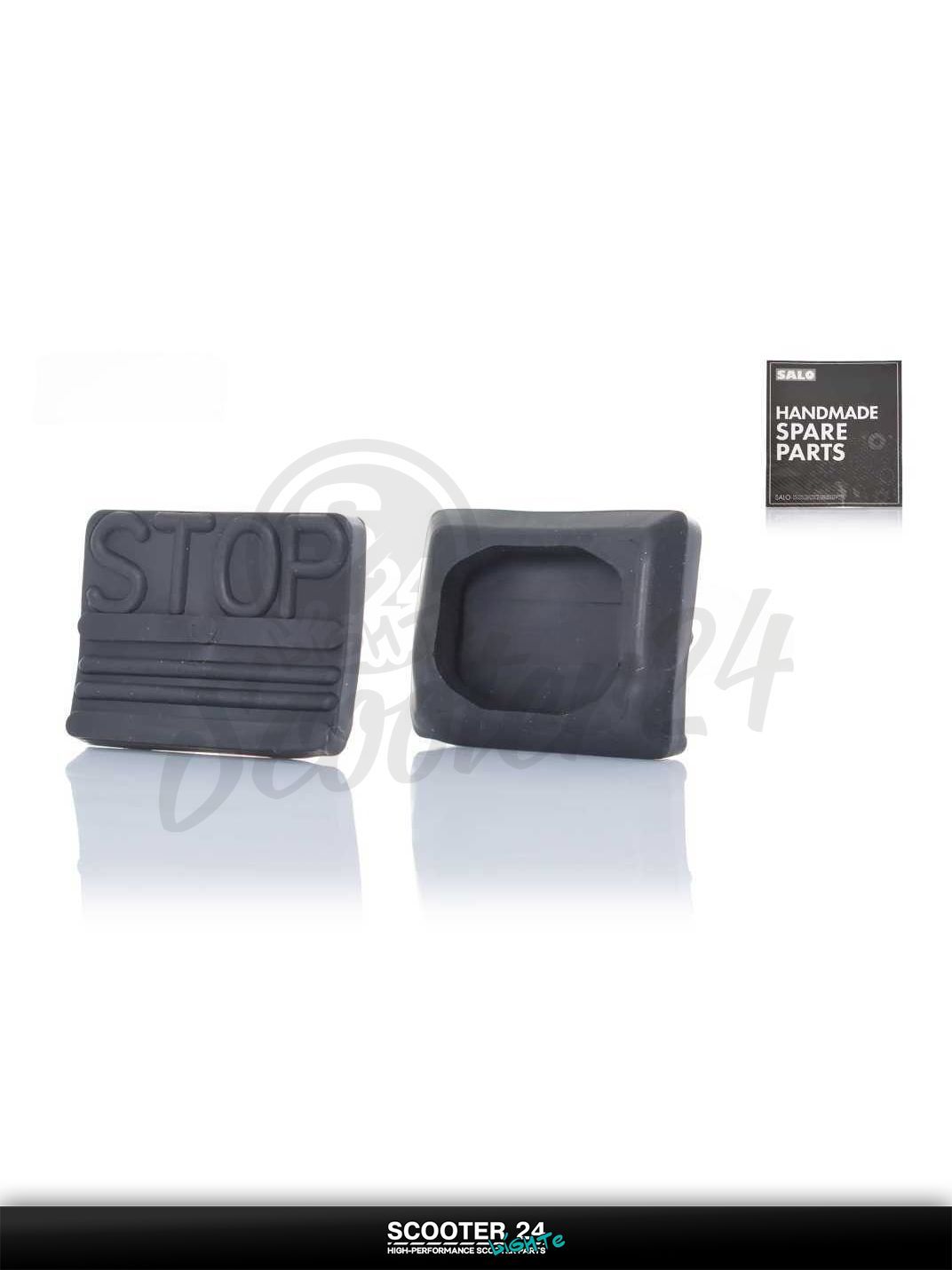 Накладка педали тормоза на скутер Yamaha GEAR / Ямаха Гир черная (STOP) "SALO"