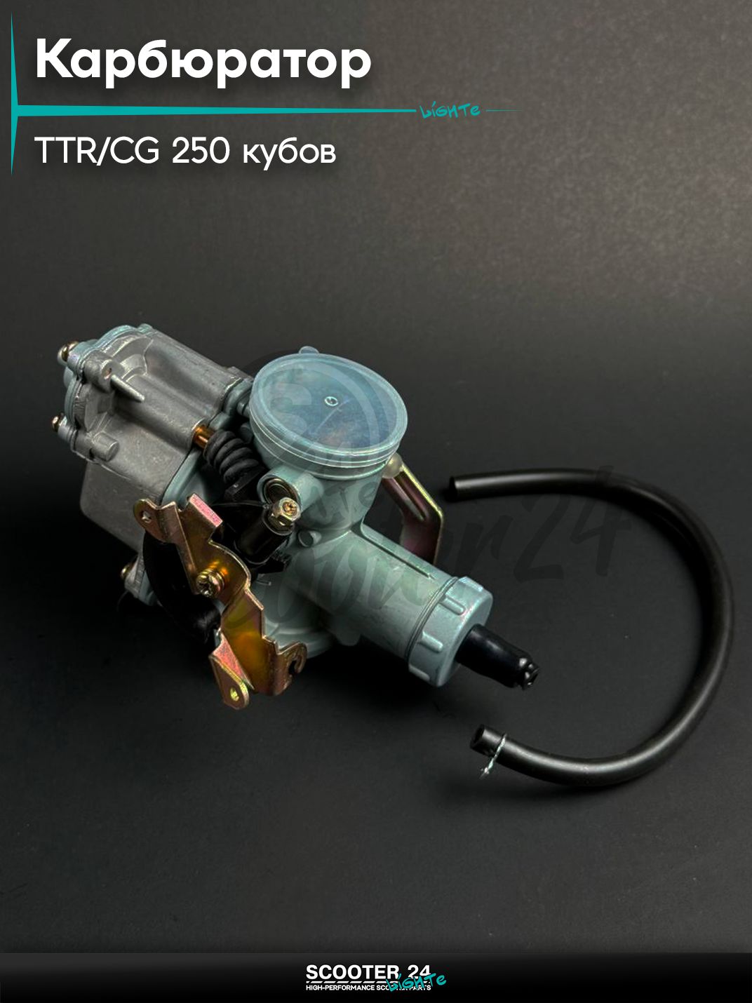 Карбюратор на питбайк и мотоцикл Irbis TTR / Ирбис ТТР 250 кубов / CG (PZ 30) 162FMJ-169FMM, с ускорителем