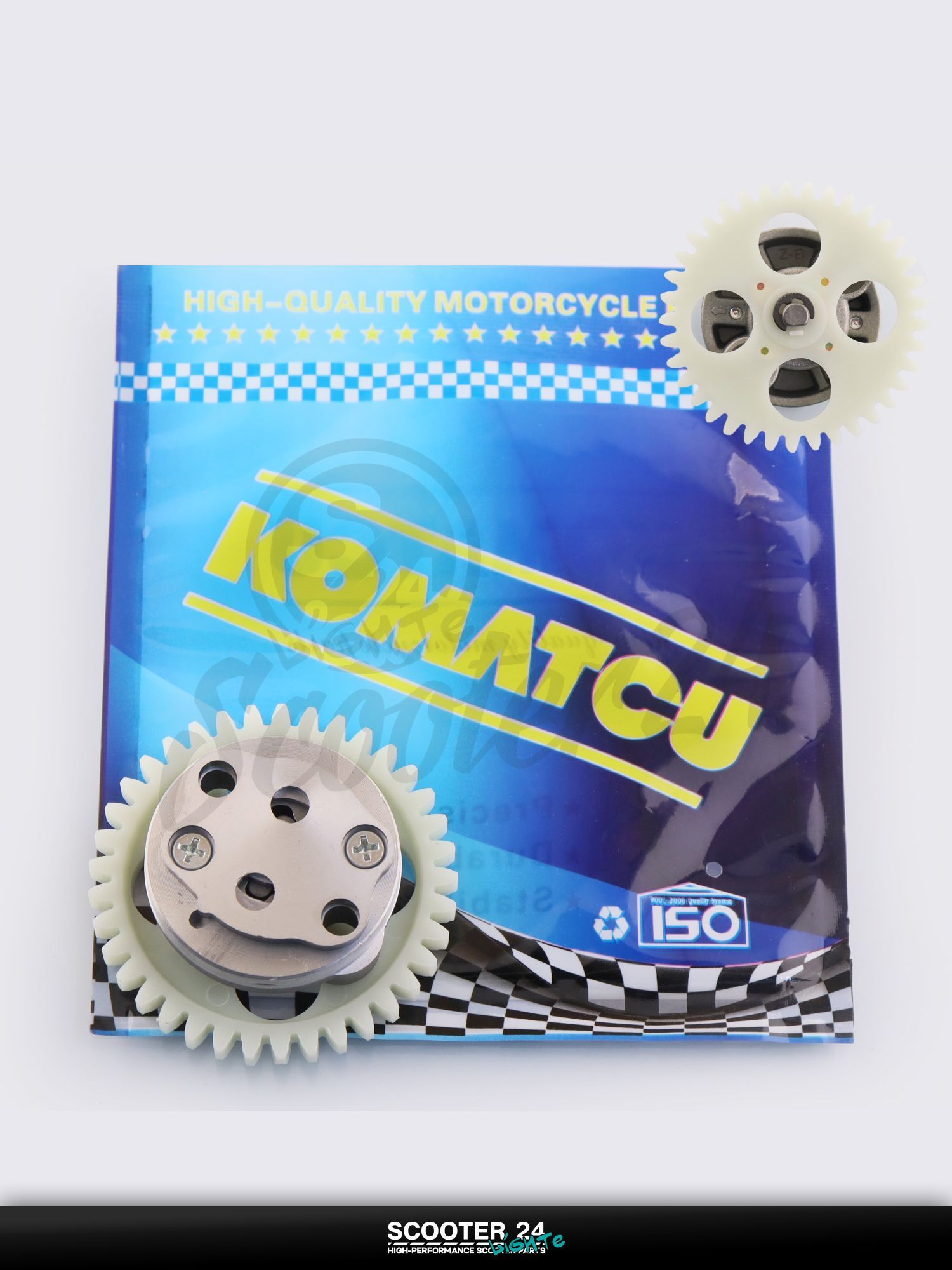 Маслонасос на китайский 4T мотоцикл и мопед CB125/150 "KOMATCU" (mod.A)