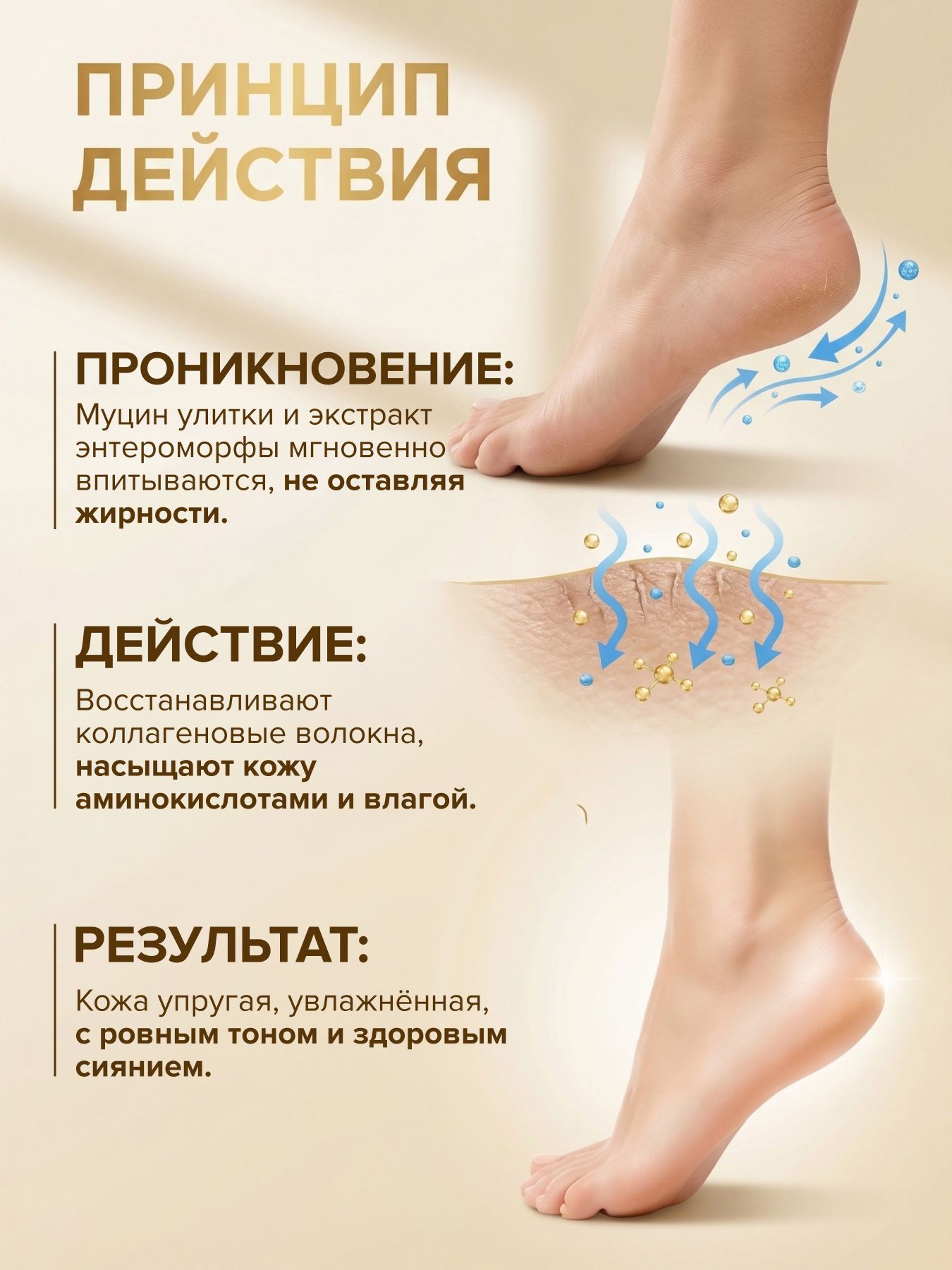 Крем улиточный КАК ПОМОЧЬ ПЯТКАМ?