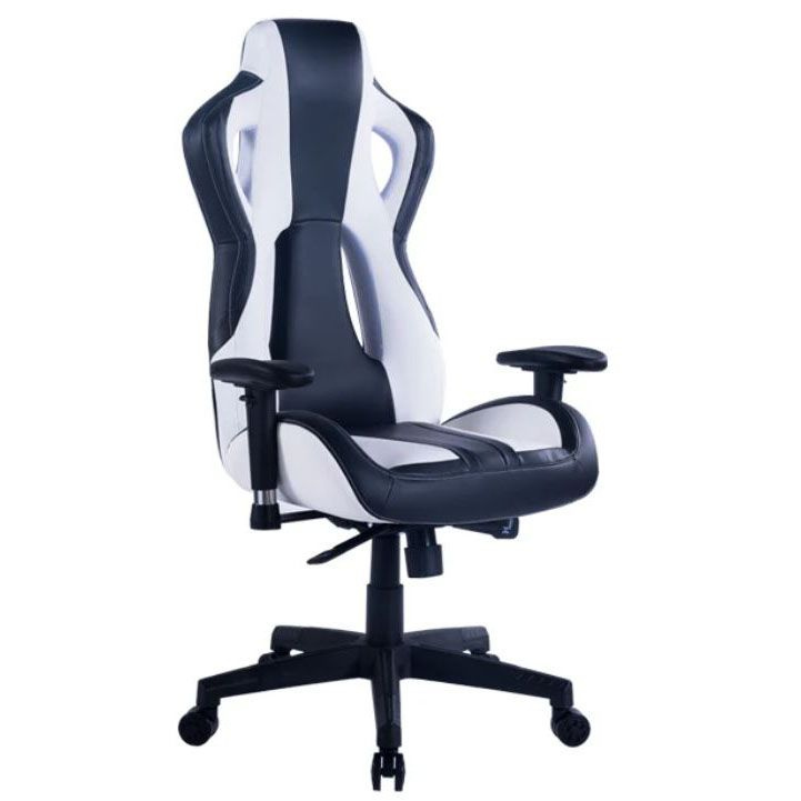 CyberZone Игровое компьютерное кресло, белое с черным 24 #1
