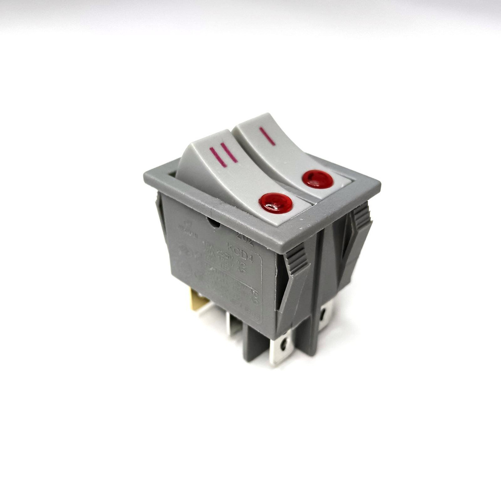 Выключатель / Переключатель / Кнопка KCD4 16A 250V для маслянного обогревателя (6 контактов)  #1