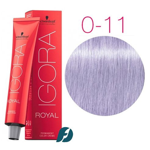 Schwarzkopf Professional Igora Royal 0-11 Крем-краска для волос Антижелтый микстон, 60мл  #1