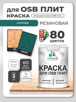 Резиновая краска для ОСБ плит Malare акриловая краска для дерева для наружных и внутренних работ, быстросохнущая без запаха полуглянцевая, багровый агат, 2 кг