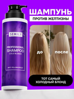 Semily Шампунь оттеночный для осветленных и седых волос от желтизны, 400 мл