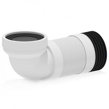 Слив для унитаза угол 90 град. раздвижной купить по низкой цене с ...