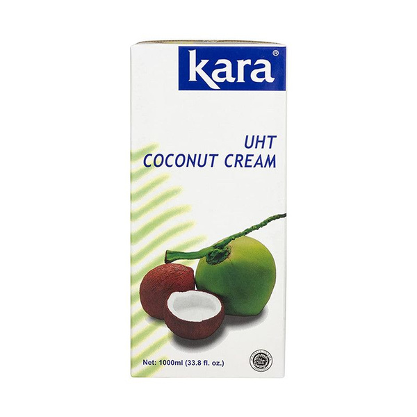 Кокосовые сливки Кara растительные, для взбивания, жирность 24%, 1 л ...